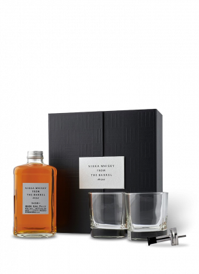 Giftbox Nikka From The Barrel + 2 shot glasses & pouring spout