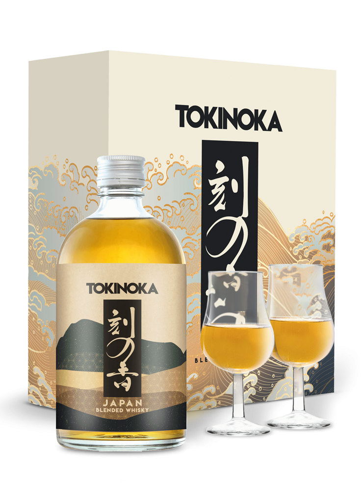 Giftbox Tokinoka Blended Whisky + 2 glasses