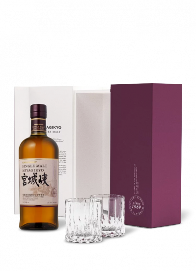 Coffret Miyagikyo Single Malt + 2 Verres Riedel