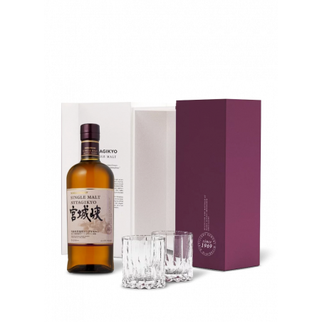 Coffret Miyagikyo Single Malt + 2 Verres Riedel