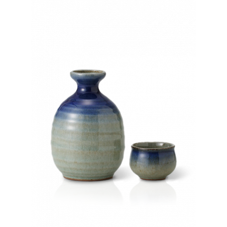 Carafe Tokkuri Gris Bleu