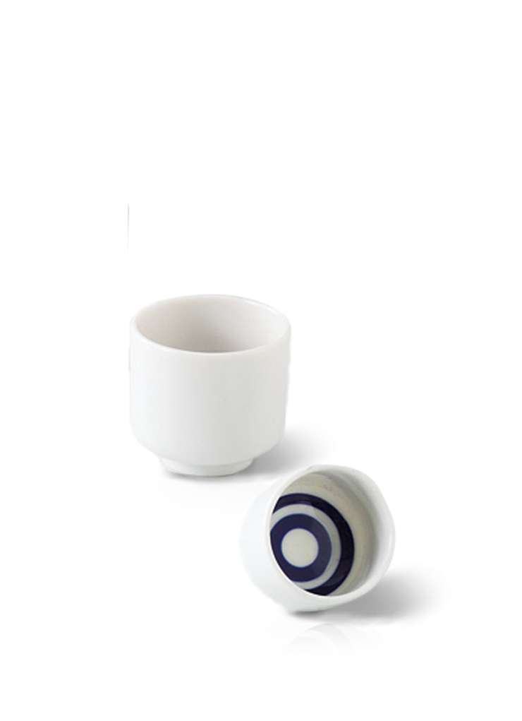 Sake Glasses x 2 Ochoko White Uisuki